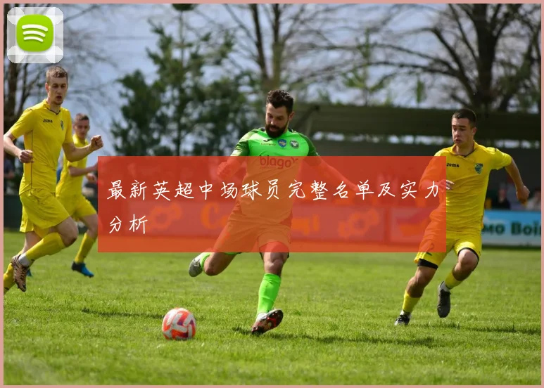 最新英超中场球员完整名单及实力分析